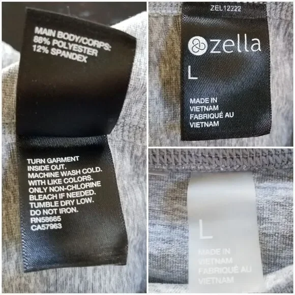 Zella Infinity Ombre Crop Tee sz Large - Picture 8 of 8